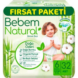   Bebem Natural 6 Extra large, 32 шт