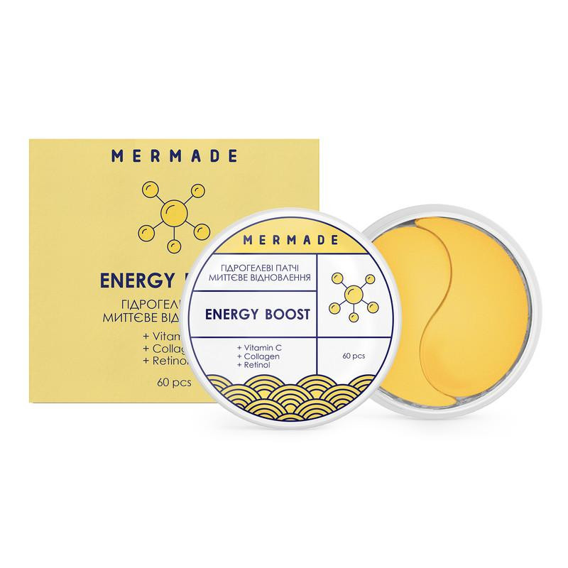 MERMADE Витаминизирование гидрогелевые патчи под глаза  Energy Boost 60 шт (4820241302154) - зображення 1