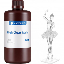   Anycubic Фотополімерна смола  High Clear Resin, 1 кг, прозорий (STMGCL-102C)