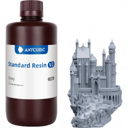   Anycubic Фотополімерна смола  Standard Resin v2, 1кг, сірий (SBZ2GY-102A)