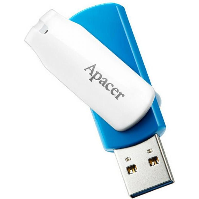 Apacer 64 GB AH357 Blue USB 3.1 AP64GAH357U-1 - зображення 1