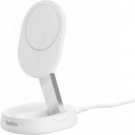   Belkin Magnetic Wireless Charging Stand Qi2 15W White (WIA008BTWH)