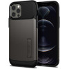 Spigen iPhone 12 / 12 Pro Slim Armor Gunmetal (ACS01524) - зображення 1