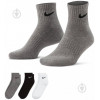 Nike Набор носков  U Nk Everyday Cush Ankle SX7667-964 L (42-46) 3 пары Черный/Белый/Серый (194955549223) - зображення 1