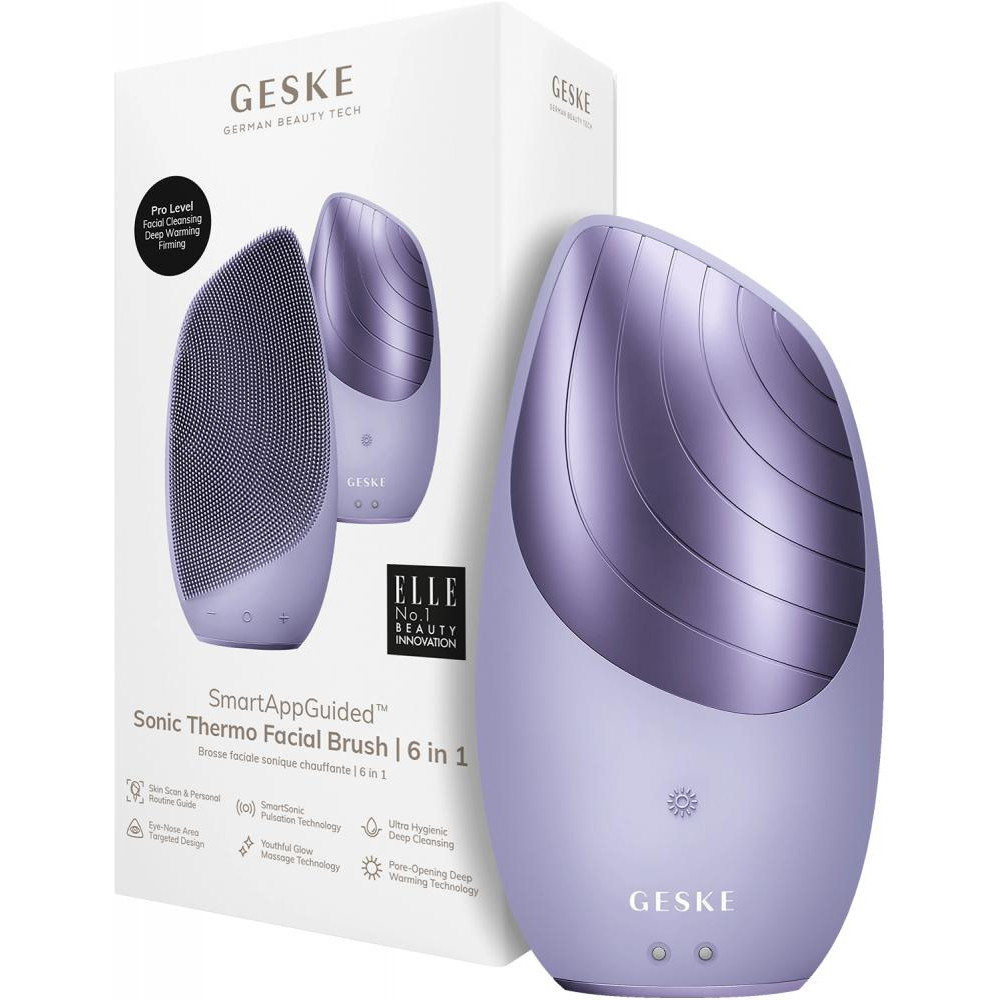 Geske Sonic Thermo Facial Brush 6 in 1 purple - зображення 1