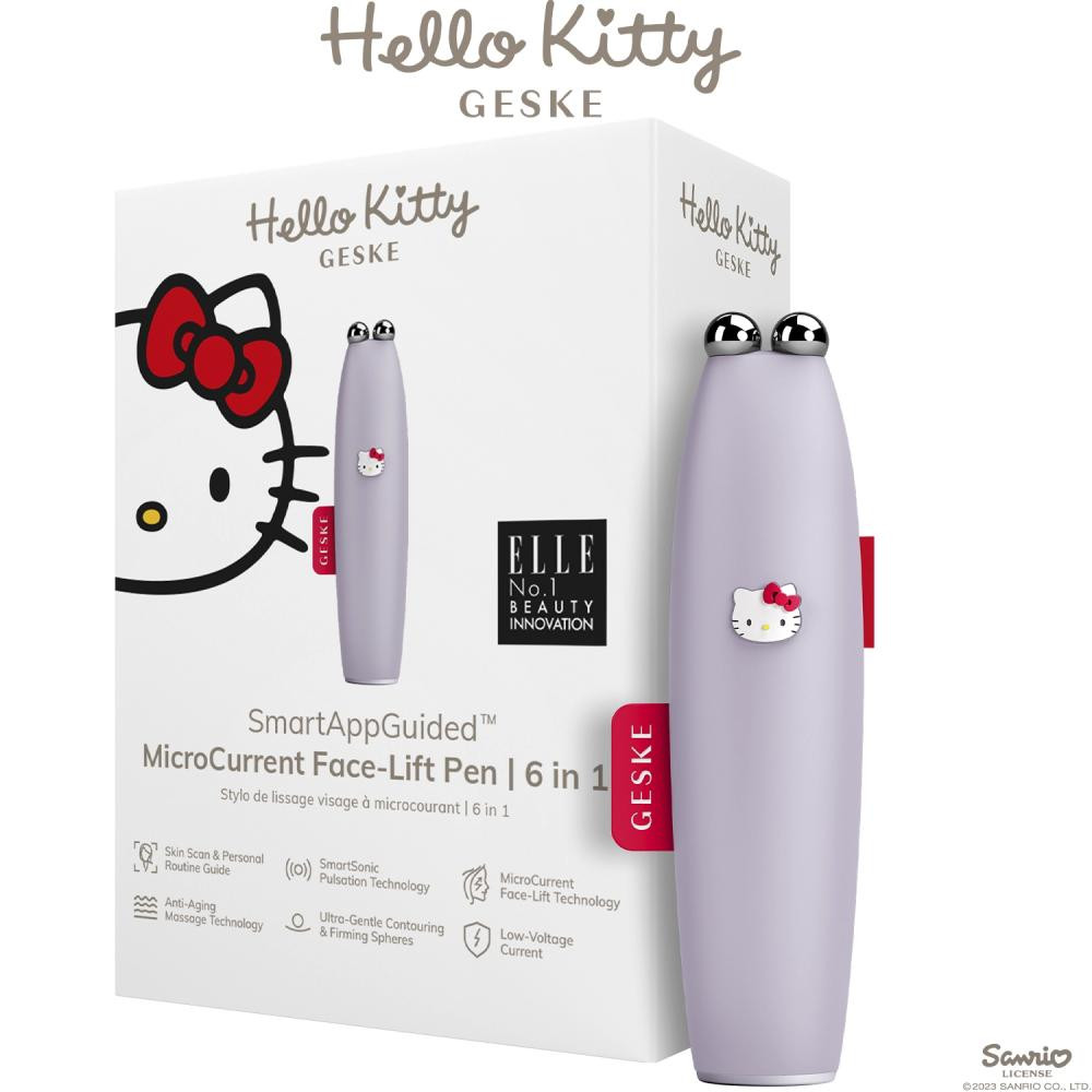 Geske MicroCurrent Face-Lift Pen 6 in 1 by Hello Kitty purple - зображення 1