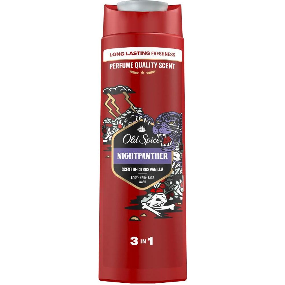 Old Spice Гель для душу + шампунь 2в1 Night Panther 400мл - зображення 1