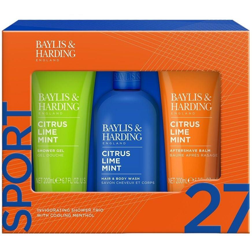 Baylis & Harding Набір  Sport 27 Citrus Lime & Mint: Шампунь-гель для душу 300 мл + Гель для душу 200 мл + Бальзам пі - зображення 1