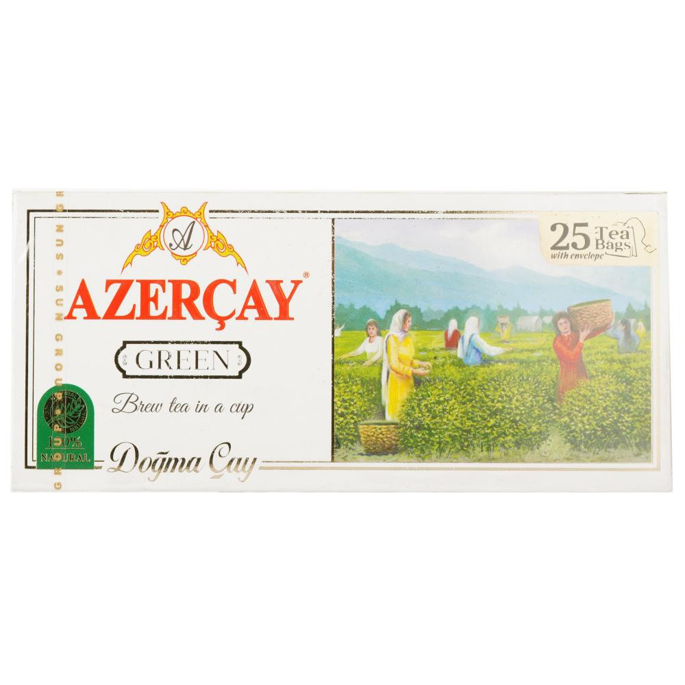 Azercay Чай зеленый 25 шт. 50 г 4760062101720 - зображення 1