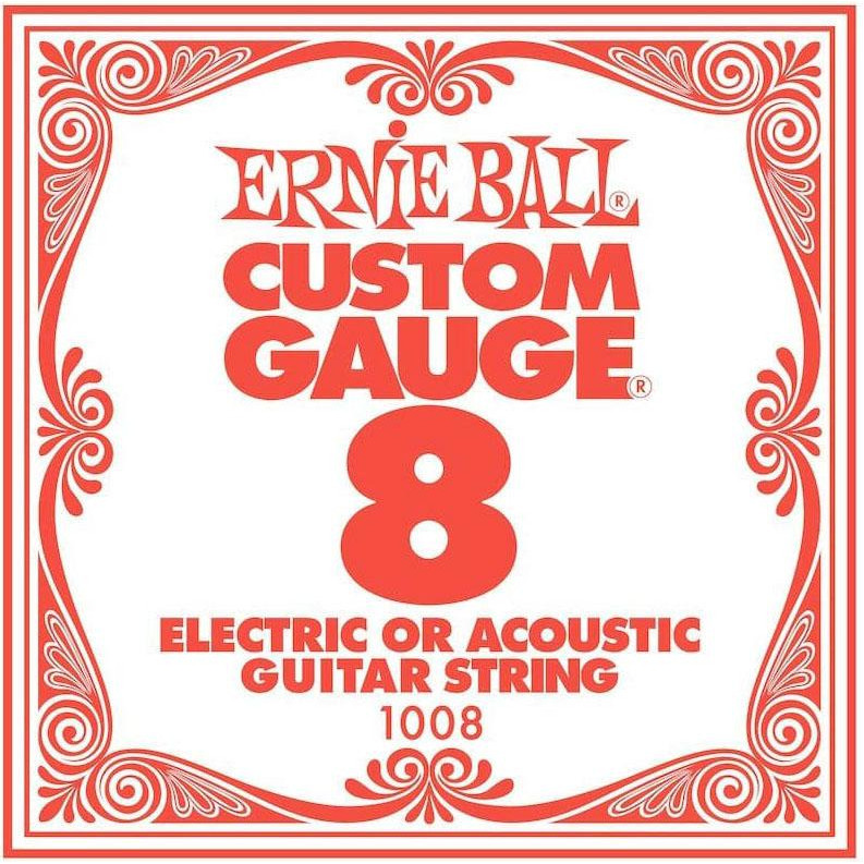 Ernie Ball Струна 1008 Plain Steel .008 - зображення 1