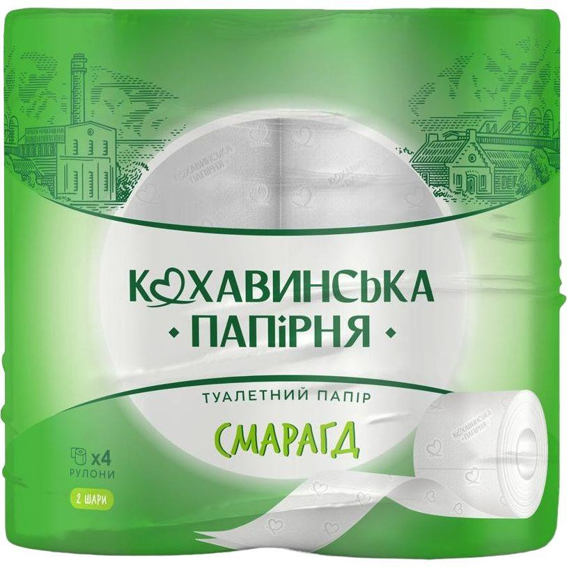 Кохавинська папірня Туалетний папір  Смарагд двошаровий 4 рулони (4820032451023) - зображення 1