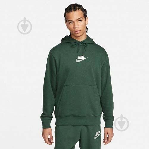 Nike Зелена чоловіча кофта  M NK CLUB+ FT PO LBR HOODIE FB7788-323 - зображення 1