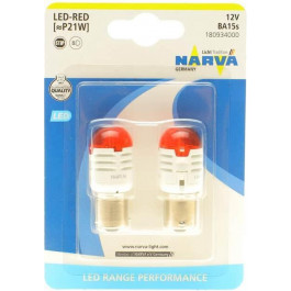   NARVA P21W 12V BA15s Red 180934000