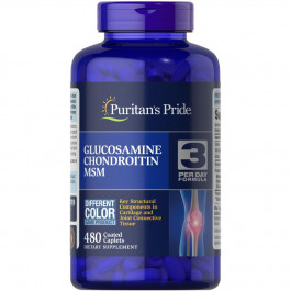   Puritan's Pride Chondroitin Glucosamine MSM 3 Per Day Formula, 480 каплет