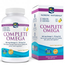   Nordic Naturals Жирные кислоты Nordic Naturals Complete Omega, 120 капсул - лимон