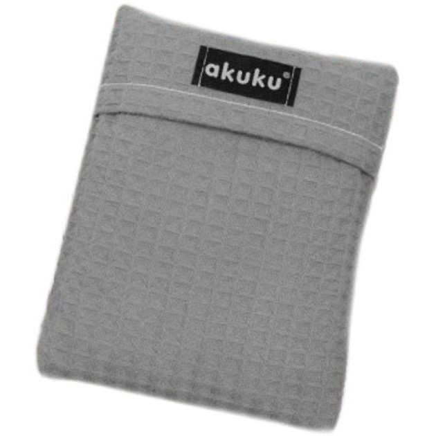 AKUKU Подушка-грілка  з вишневми кісточками 13x16 см Сіра (A0635) (5903858996653) - зображення 1