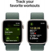 Apple Watch SE 2 GPS 40mm Starlight Aluminium Case w. Lake Green Sport Loop (MXEH3) - зображення 6