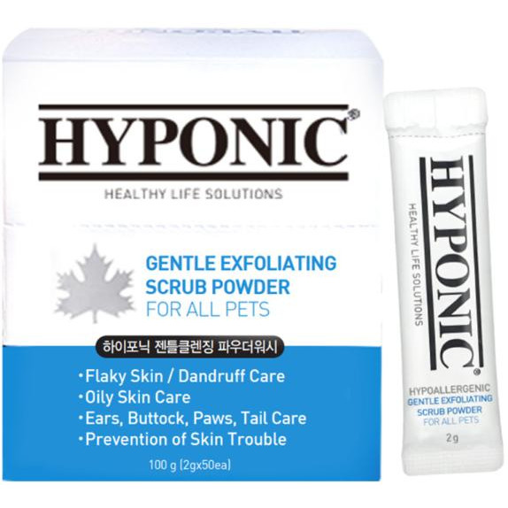 Hyponic Ніжний скраб-порошок, що відлущує  Gentle Exfoliating Scrub Powder для собак і кішок 50х2 г (H3PW1GC - зображення 1