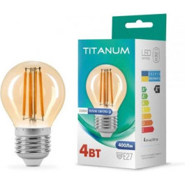   TITANUM LED Filament G45 4W E27 2200K бронза (TLFG4504272A)