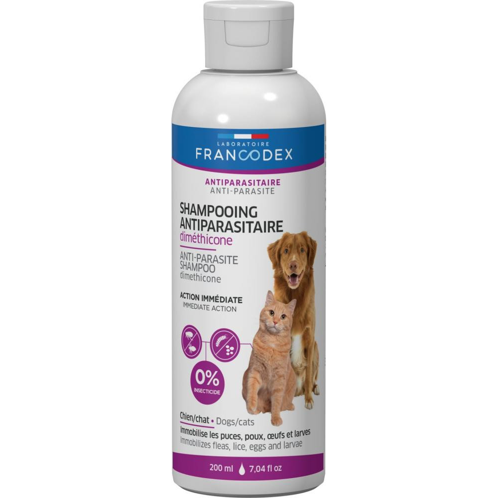 Francodex Gentle Shampoo Dimethicone антипаразитарний шампунь з диметиконом, 200 мл (3283021724668) - зображення 1