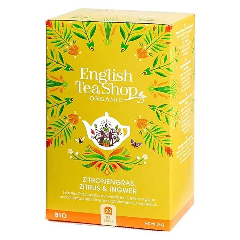 English Tea Shop Чай трав`яний  лемонграс-імбир-цитрус, органічний, 30 г (572221) (680275029137) - зображення 1