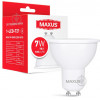 MAXUS LED MR16 7W 3000K 220V GU10 (1-LED-721) - зображення 1