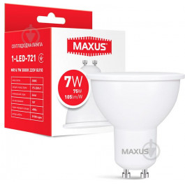   MAXUS LED MR16 7W 3000K 220V GU10 (1-LED-721)