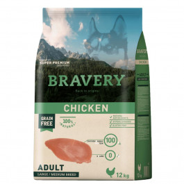   Bravery Adult Large & Medium Chicken 12 кг 6626 BR CHIC ADU L_ 12KG