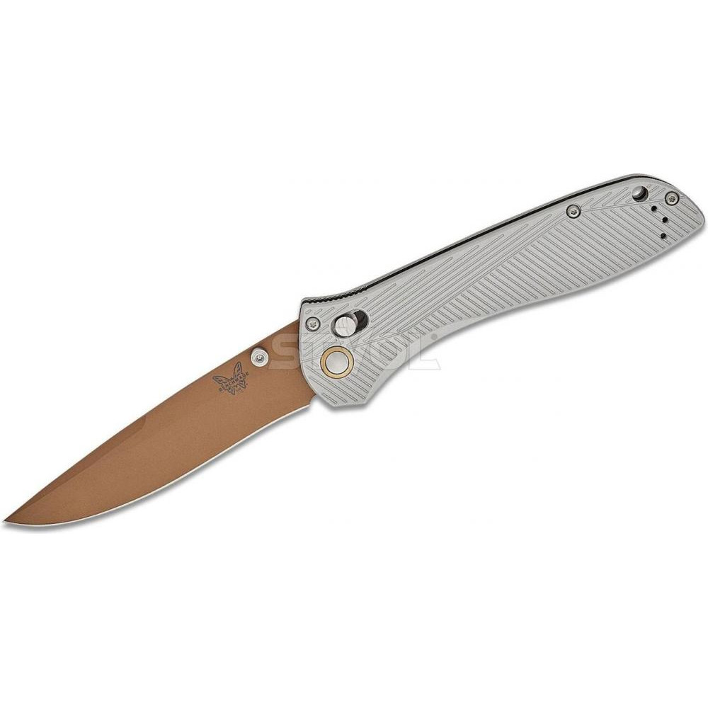 Benchmade Seven Ten Gray Aluminum Recurve (710FE-24) - зображення 1