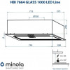 Minola HBI 7664 WH GLASS 1000 LED Line - зображення 10