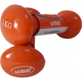   LiveUP Vinyl Dumbbells EGG 1 кг (LS2001-1)