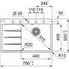 Franke Centro CNG 611-78 TL 114.0630.474 - зображення 3