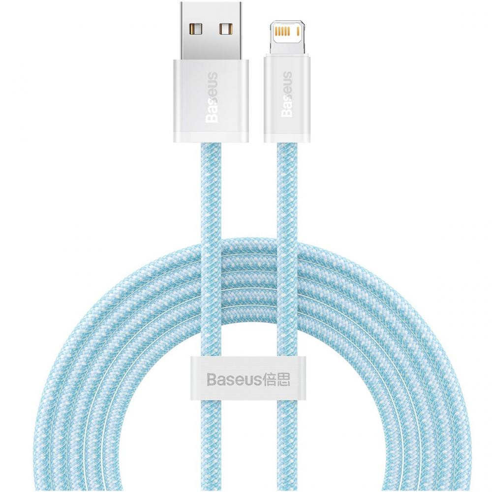 Baseus Dynamic Series Fast Charging Data Cable USB to Lightning 2m Blue (CALD000503) - зображення 1