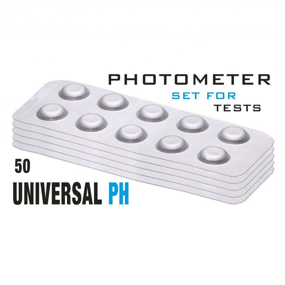  Реагенти Universal pH (pH-Універсал, 5 - 11 мл/л) 50 піг/уп. (10таб/шт) Photometer/Comporator - зображення 1