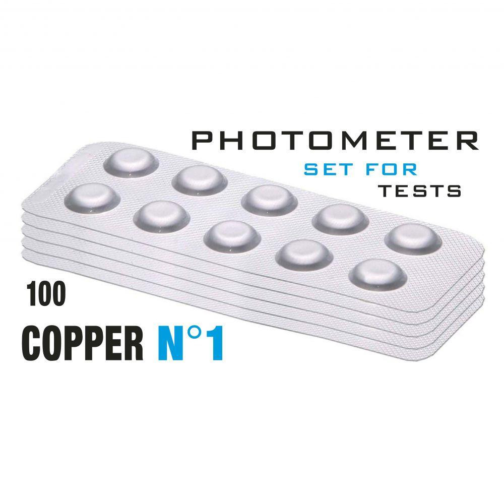  Реагенти Copper 1 (Мідь 0 - 5 мг/л) 100 піг/уп. (10 піг/шт) Photometer/Comporator - зображення 1