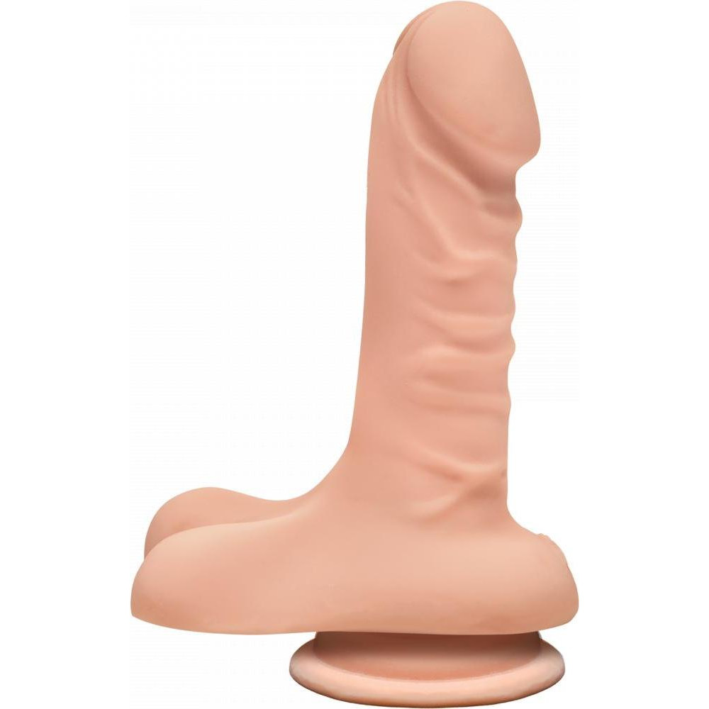 Doc Johnson 8 Inch Ultraskyn Super D Dildo in Vanilla, Телесный (SO1571) - зображення 1