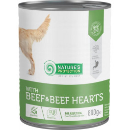   Nature's Protection Beef & Beef Hearts 800 г (KIK45603) (4771317456038)