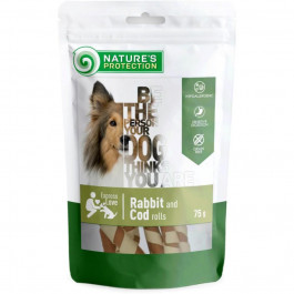   Nature's Protection snack for dogs rabbit and cod rolls 75 г (SNK46095) (4771317460950)