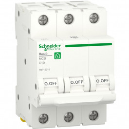   Schneider Electric Resi9 10 А, 3P, кривая С, 6кА (R9F12310)