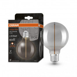   Osram LED Fil Vinatge 1906 Magnet GLOBE G95 2.2W 60Lm 1800K E27 SMOKE (4099854049958)