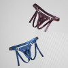 Strap-On-Me Leatherette Harness Generous - One Size - Aubergine (SX0674) - зображення 5