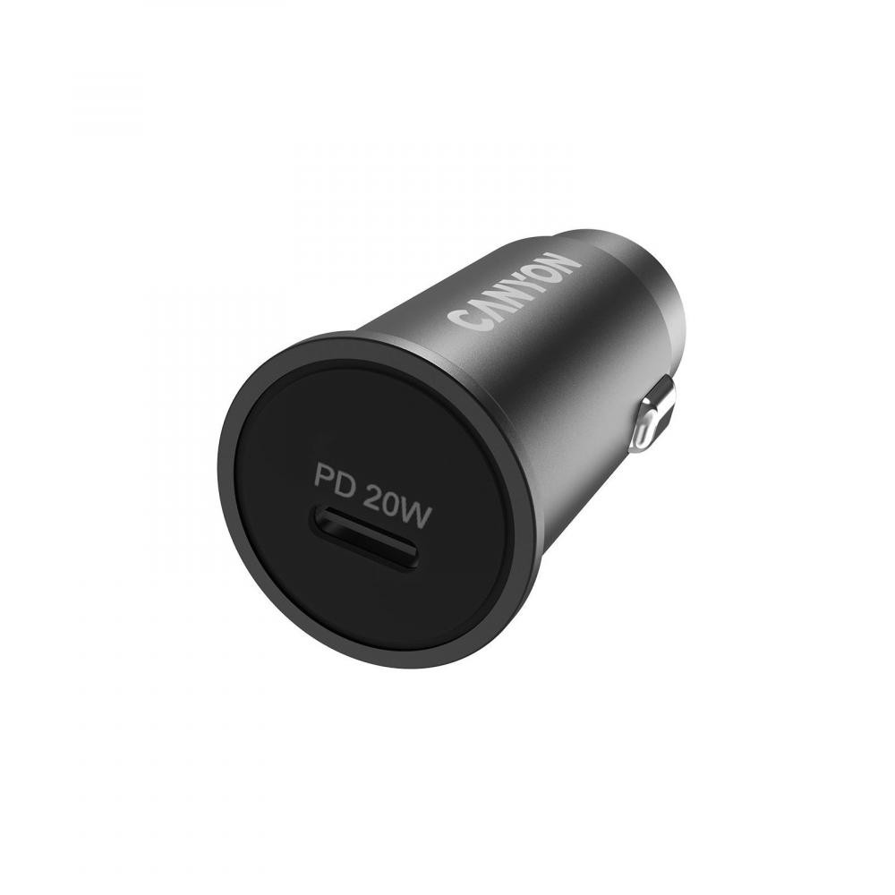 Canyon C-20 1xUSB-C, PD3.0, 20W Black (CNS-CCA20B) - зображення 1