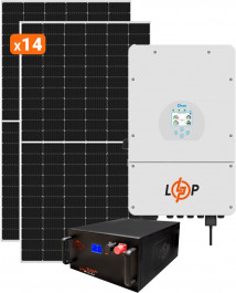   LogicPower СЕС Преміум Deye 8kW АКБ 10kWh LiFePO4 195 Ah (31249)