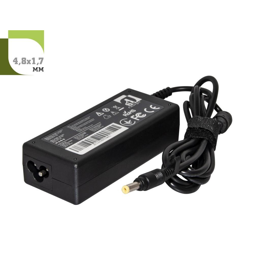 1StCharger Блок питания для ноутбука HP 65W 18.5V/3.5A 4.8x1.7 (AC1STHP65WA1) - зображення 1