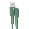 USAMS US-SJ424 USB Type-A to Lightning 0.6m Green (SJ424USB03) - зображення 1