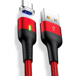   USAMS US-SJ326 U28 Aluminum Alloy Magnetic Lightning Cable 1m (SJ326USB01)