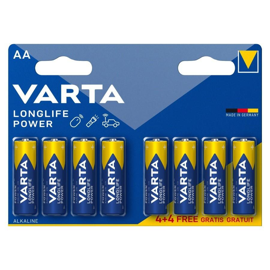 Varta Longlife Power AA BLI 1.5V 8 шт (4903121438) - зображення 1