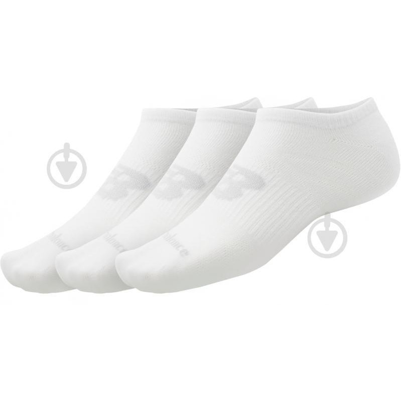 New Balance Білі шкарпетки  Socks Flat Knit No Show 3 Pack nblLAS03223WT - зображення 1