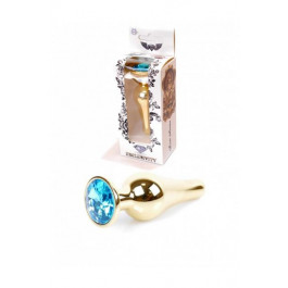   BOSS Plug-Jewellery Gold Butt PLUG-Light Blue (BS6400067)