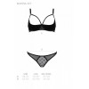 Passion MARINA SET WITH OPEN BRA black XXL/XXXL (SO9737) - зображення 5